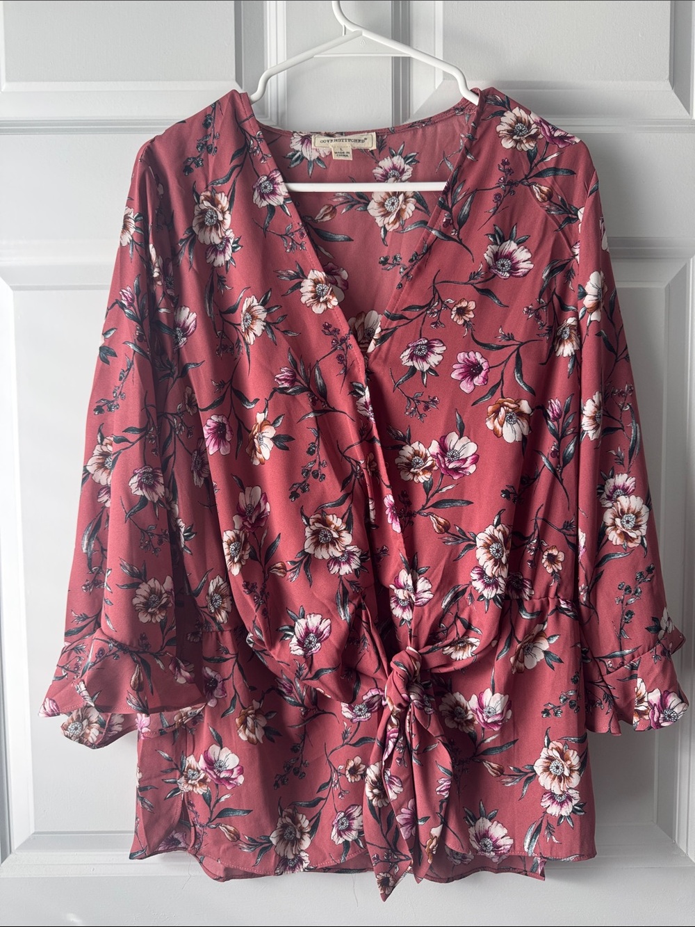 Coverstitched top